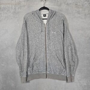 Oakley Full Zip Lightweight Hoodie Y2K Gray Mens Medium